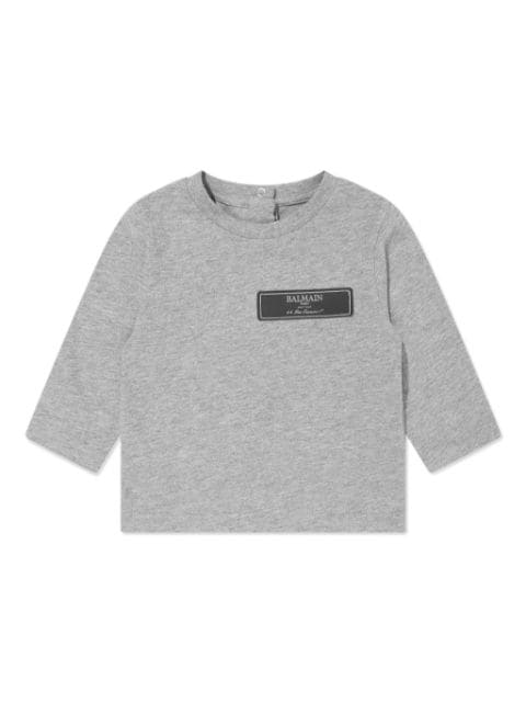 logo-appliqué long-sleeve T-shirt 