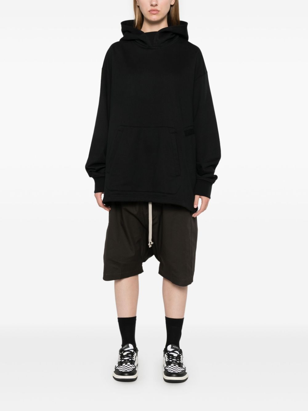 Shop Y-3 Logo-print Hoodie In 黑色