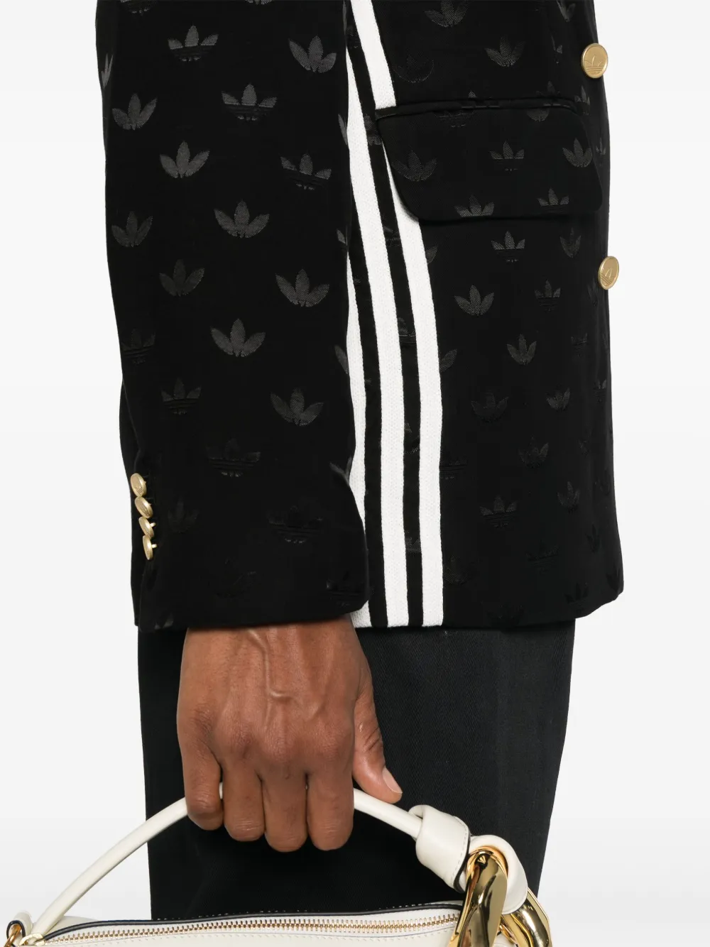 adidas Premium blazer met jacquard Zwart