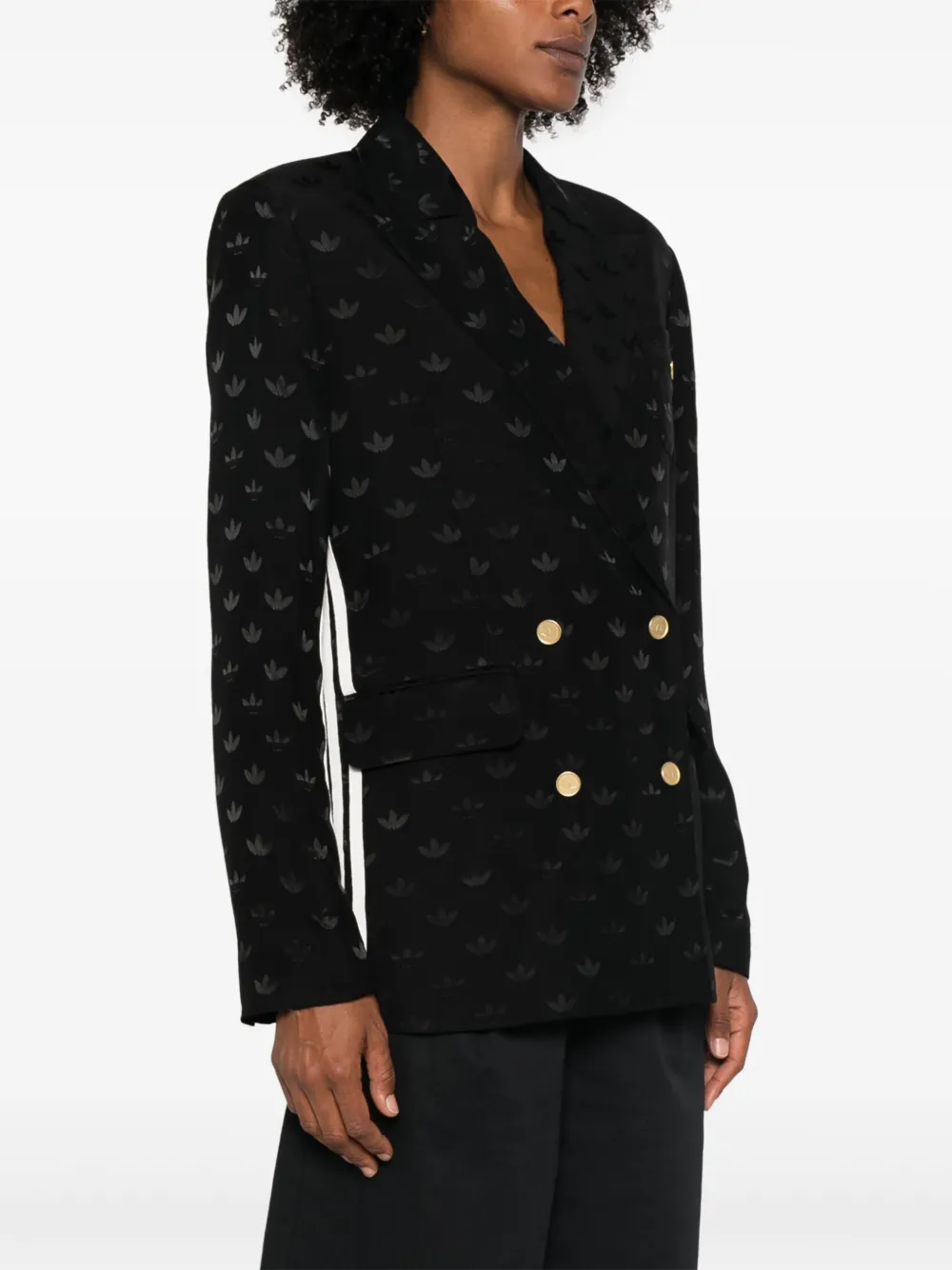 adidas Premium blazer met jacquard Zwart
