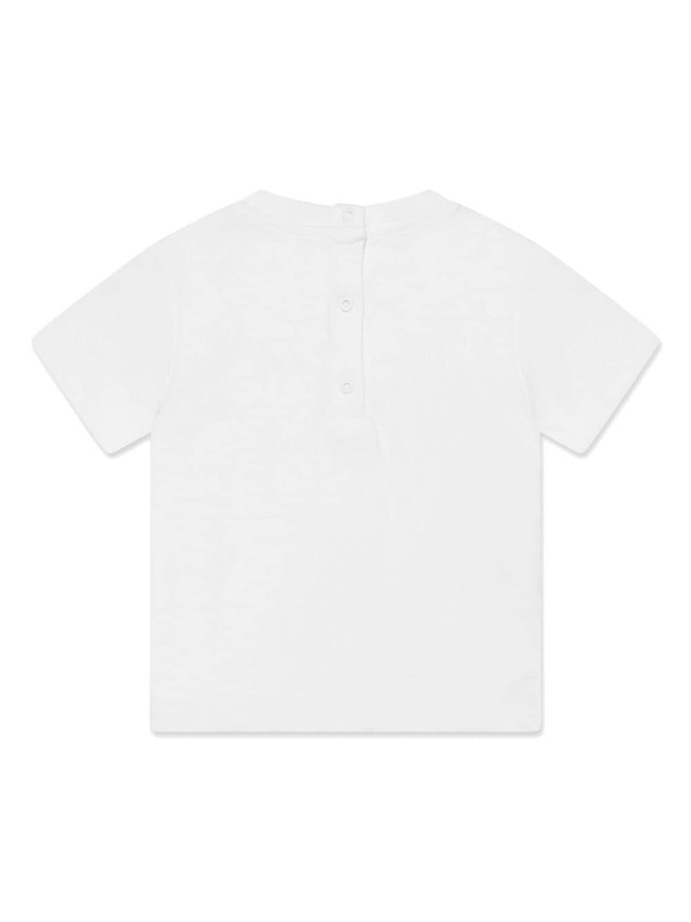 Balmain Kids logo-embroidered T-shirt - Wit