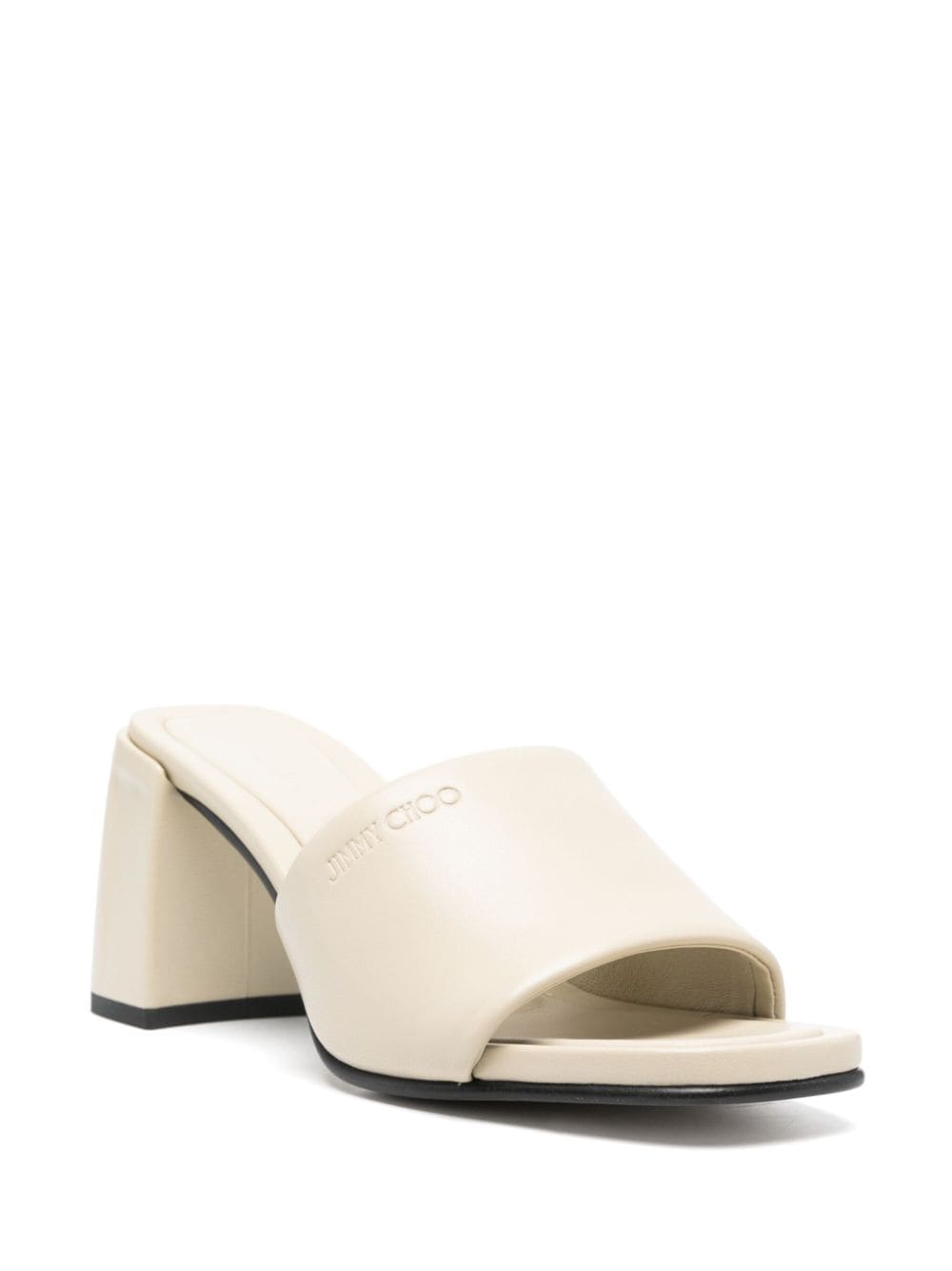 Shop Jimmy Choo Lena 70mm Mules In Neutrals