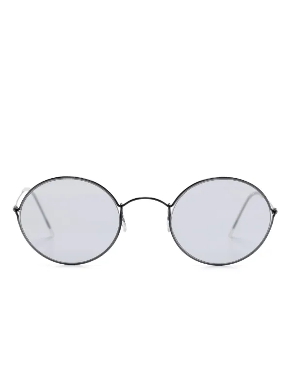 Giorgio Armani ラウンドフレーム サングラス | ブラック | FARFETCH JP 