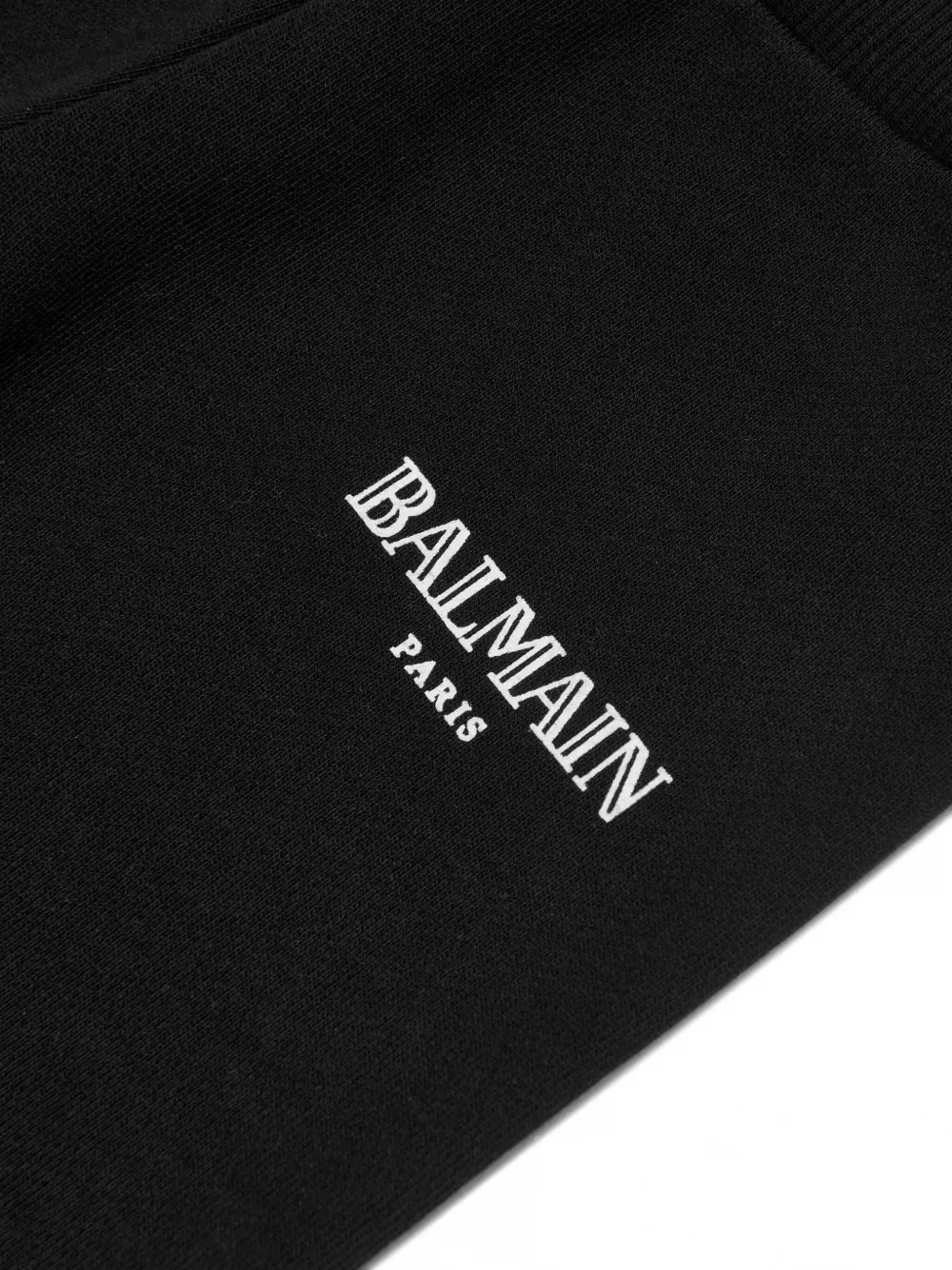 Shop Balmain Logo-print Tracksuit Pants In Black