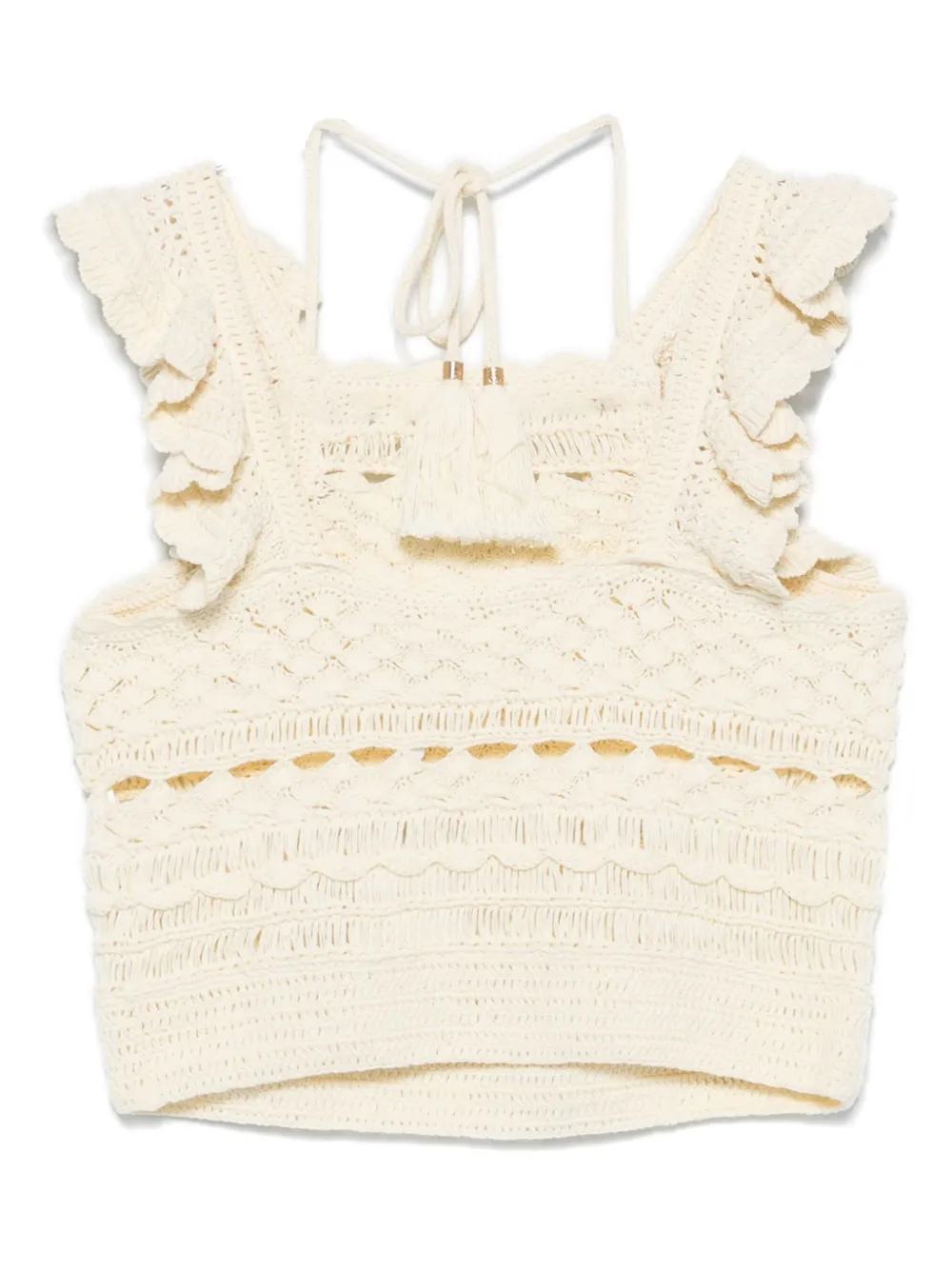 ZIMMERMANN Waverly gehaakte top - Beige