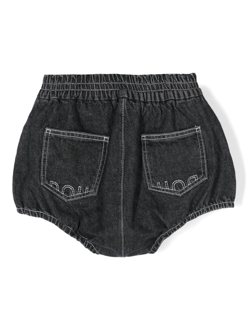 Douuod Kids logo-embroidered shorts - Grey