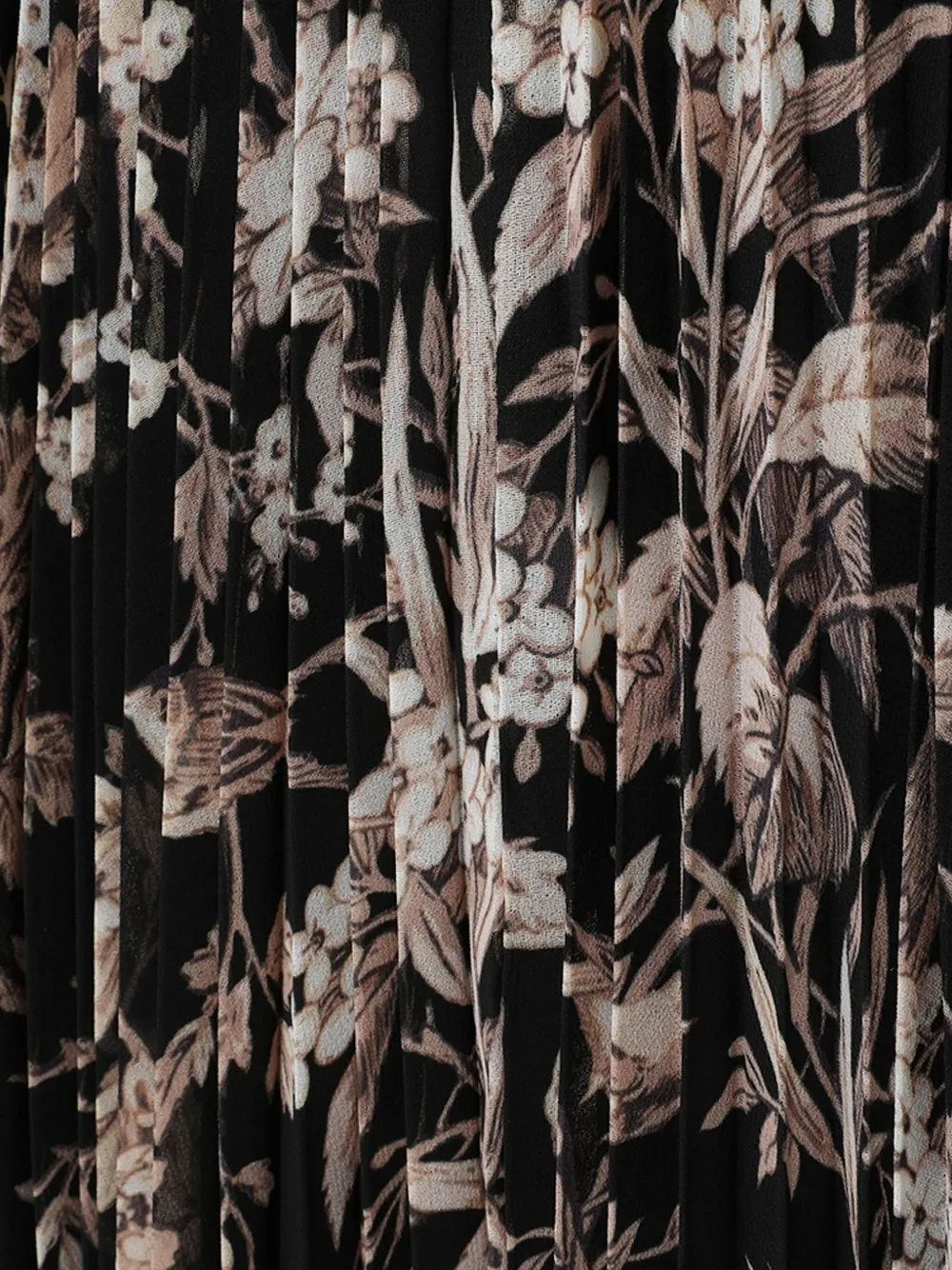 ZIMMERMANN Midi-jurk met bloemenprint Zwart