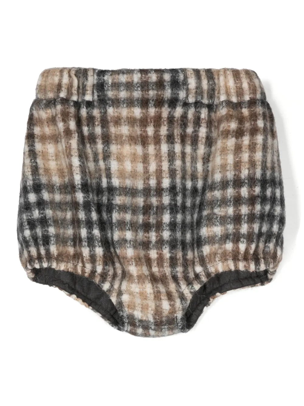 Douuod Checkered Shorts In 褐色
