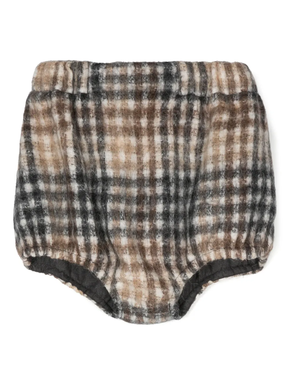 Douuod Kids bermudas con cuadros estampados | marrón | Image 1