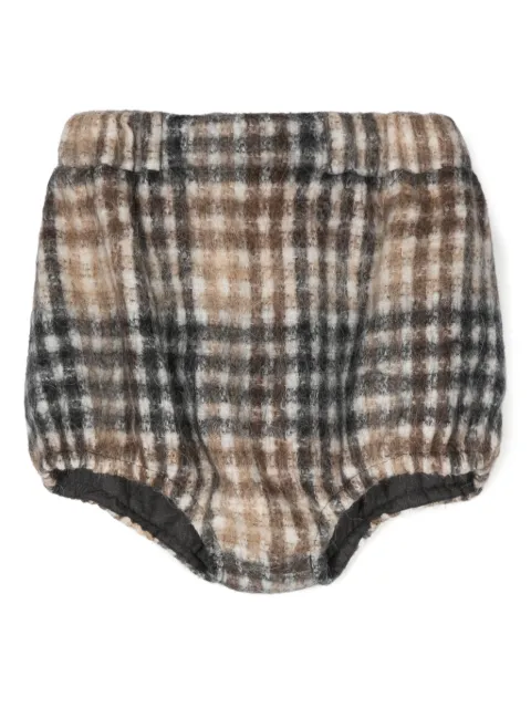 Douuod Kids bermudas con cuadros estampados