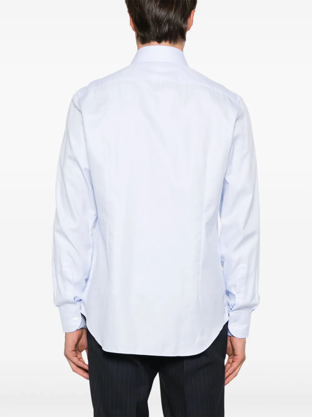 Corneliani Overhemd met zigzag-patroon Blauw