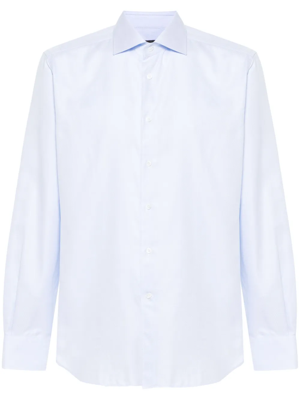 Corneliani zigzag-pattern shirt | Blue | Image 1