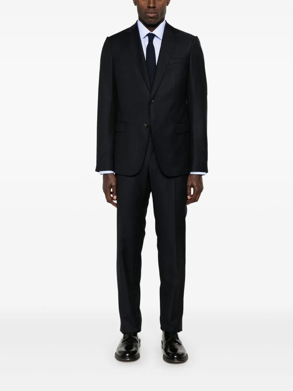 Brioni Katoenen overhemd - Blauw