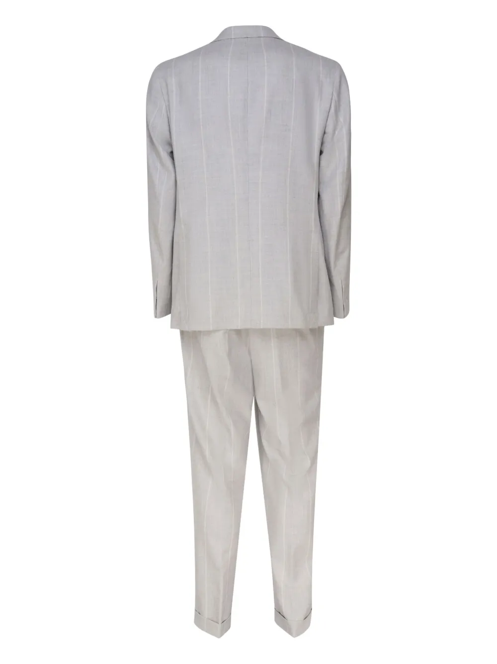 Eleventy single-breasted striped suit - Grijs