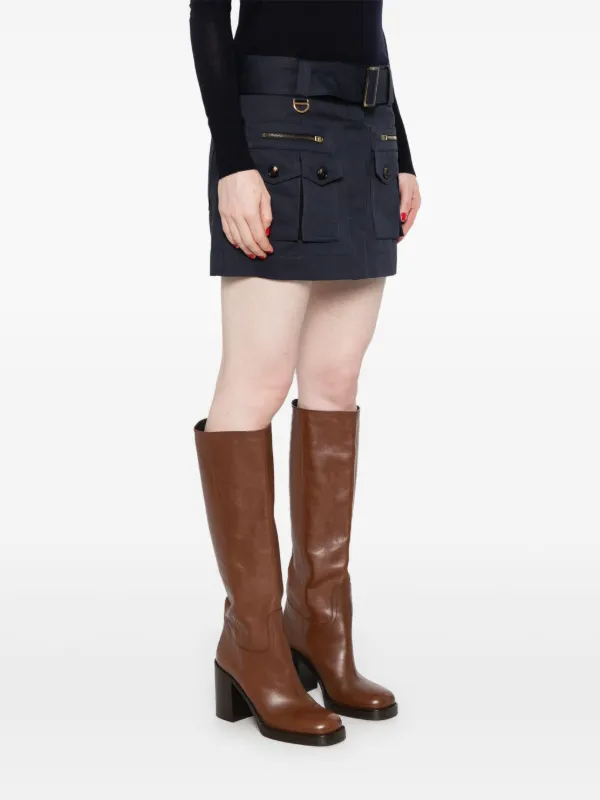 Chloé Cotton Mini Skirt | Blue | FARFETCH