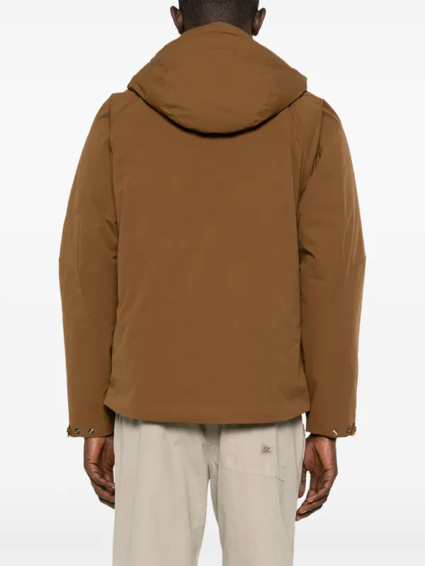 CP COMPANY｜DOWN JACKETS (Pro-Tek Short Jacket (17CMOW10 C.P. Company Pro-Tek Padded Jacket | Brown | FARFETCH