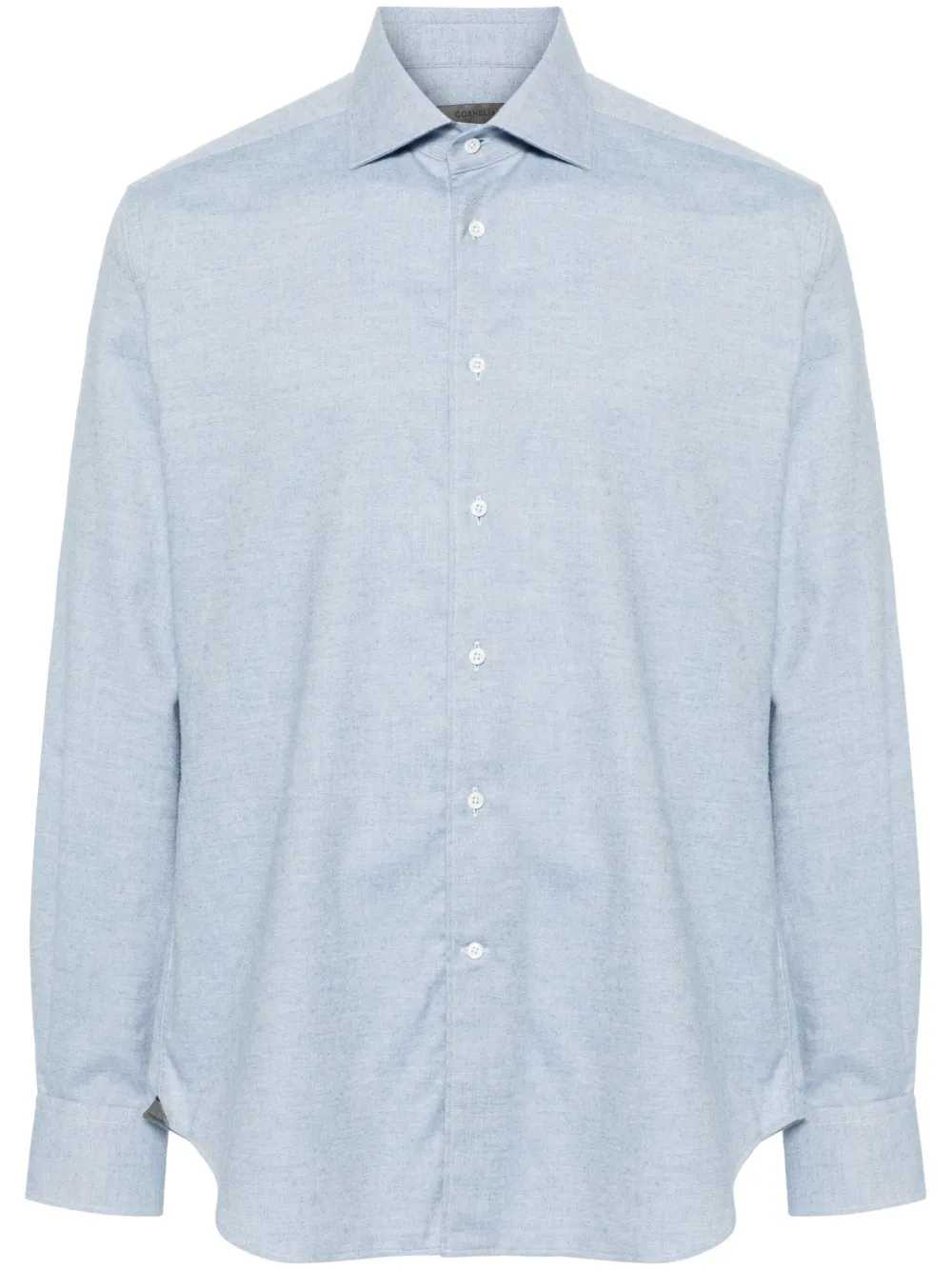 Corneliani camisa con efecto melange | azul | Image 1