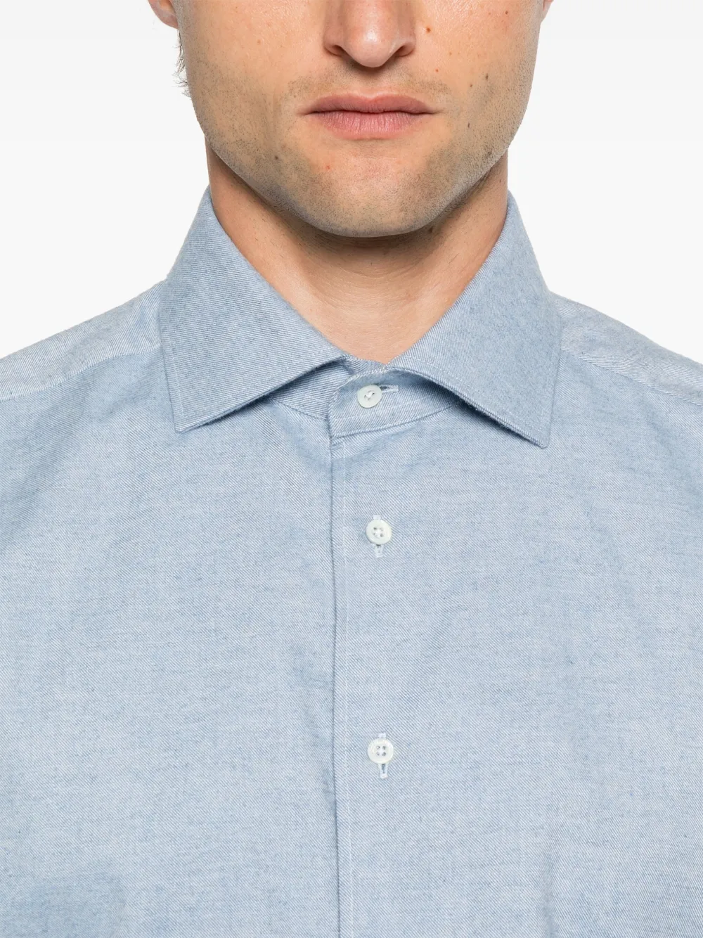 Corneliani Gemêleerd overhemd Blauw
