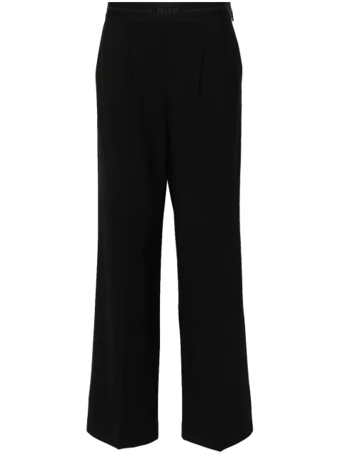 MSGM logo-waist trousers