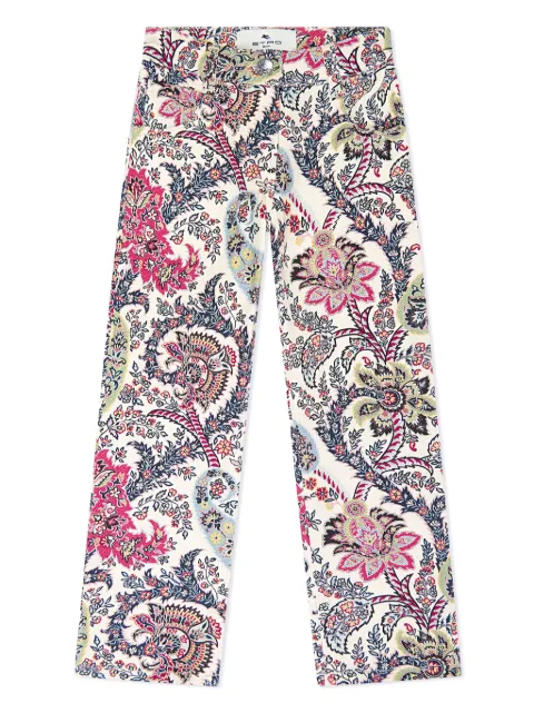 ETRO KIDS paisley-print trousers