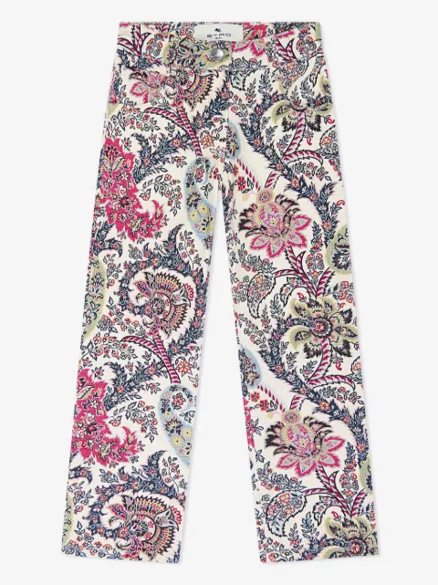 ETRO KIDS paisley-print trousers