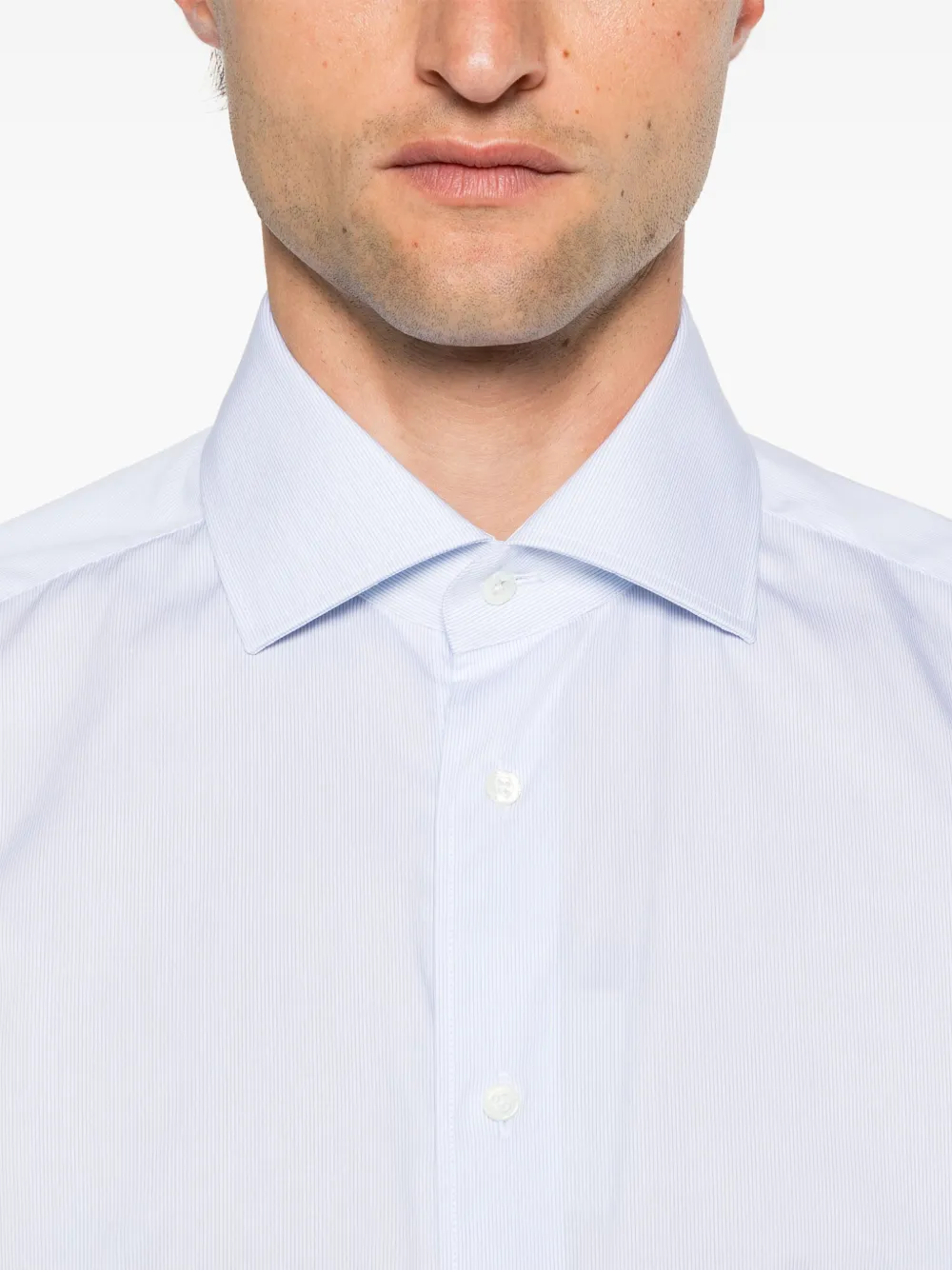 Corneliani Gestreept overhemd Blauw