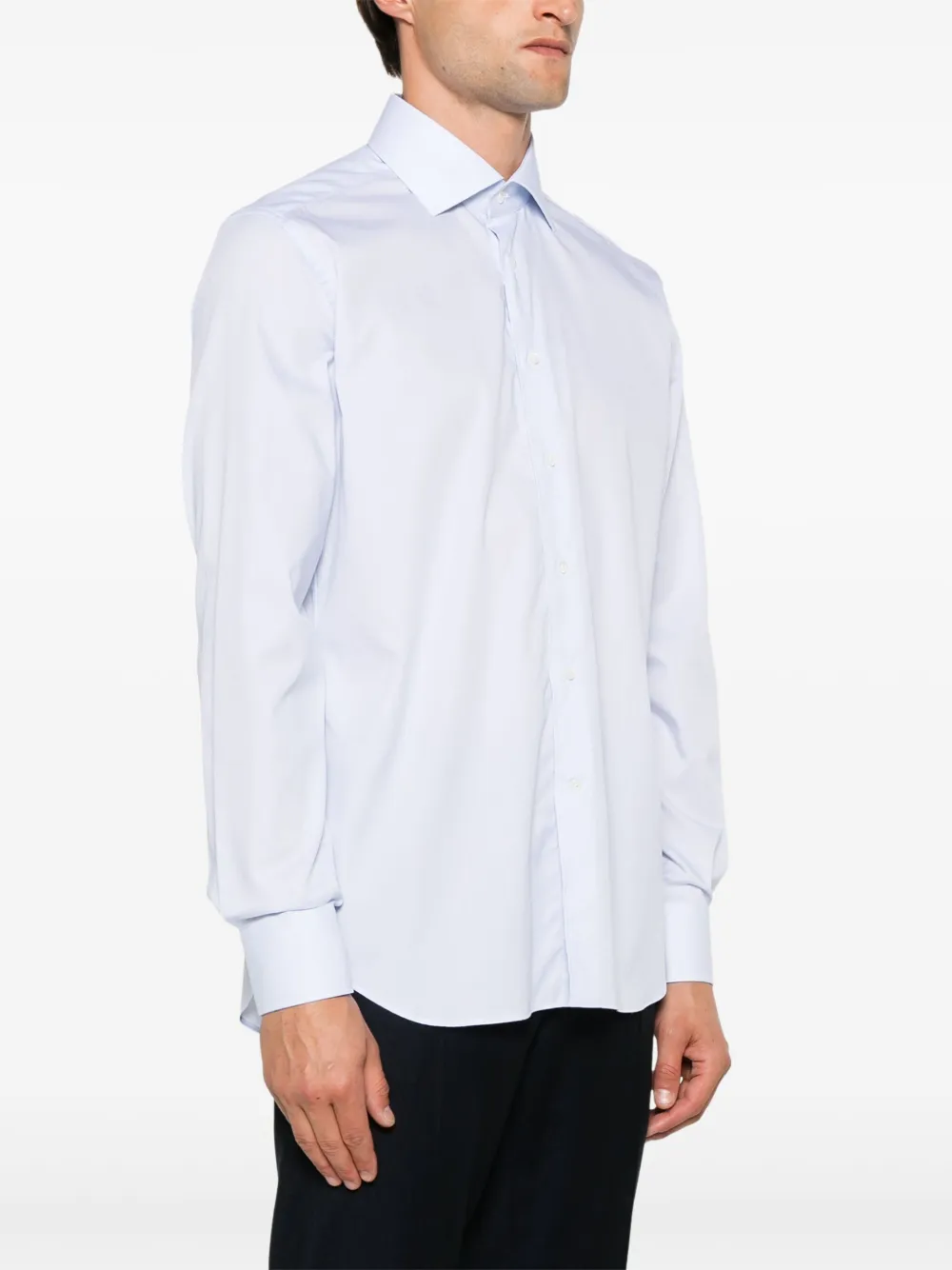 Corneliani Gestreept overhemd Blauw