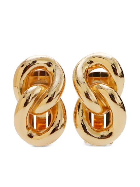 Christian Dior Pre-Owned twisted clip-on earrings