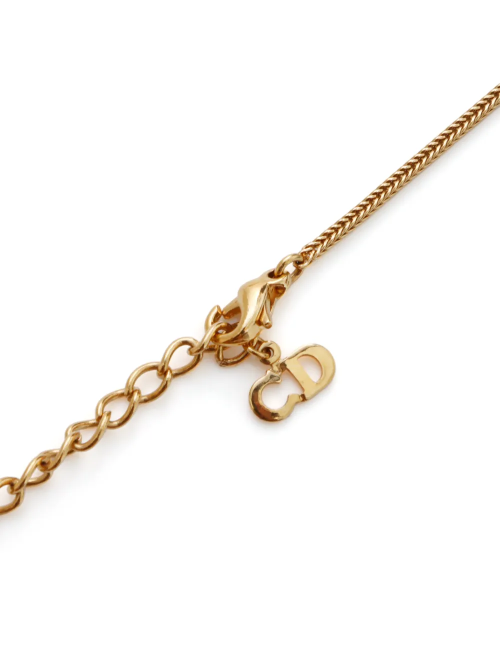 Pre-owned Dior Cd-pendant Necklace In Gold