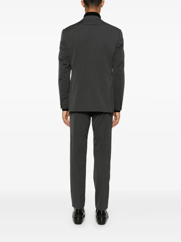 Giorgio Armani virgin-wool Suit | Grey | FARFETCH