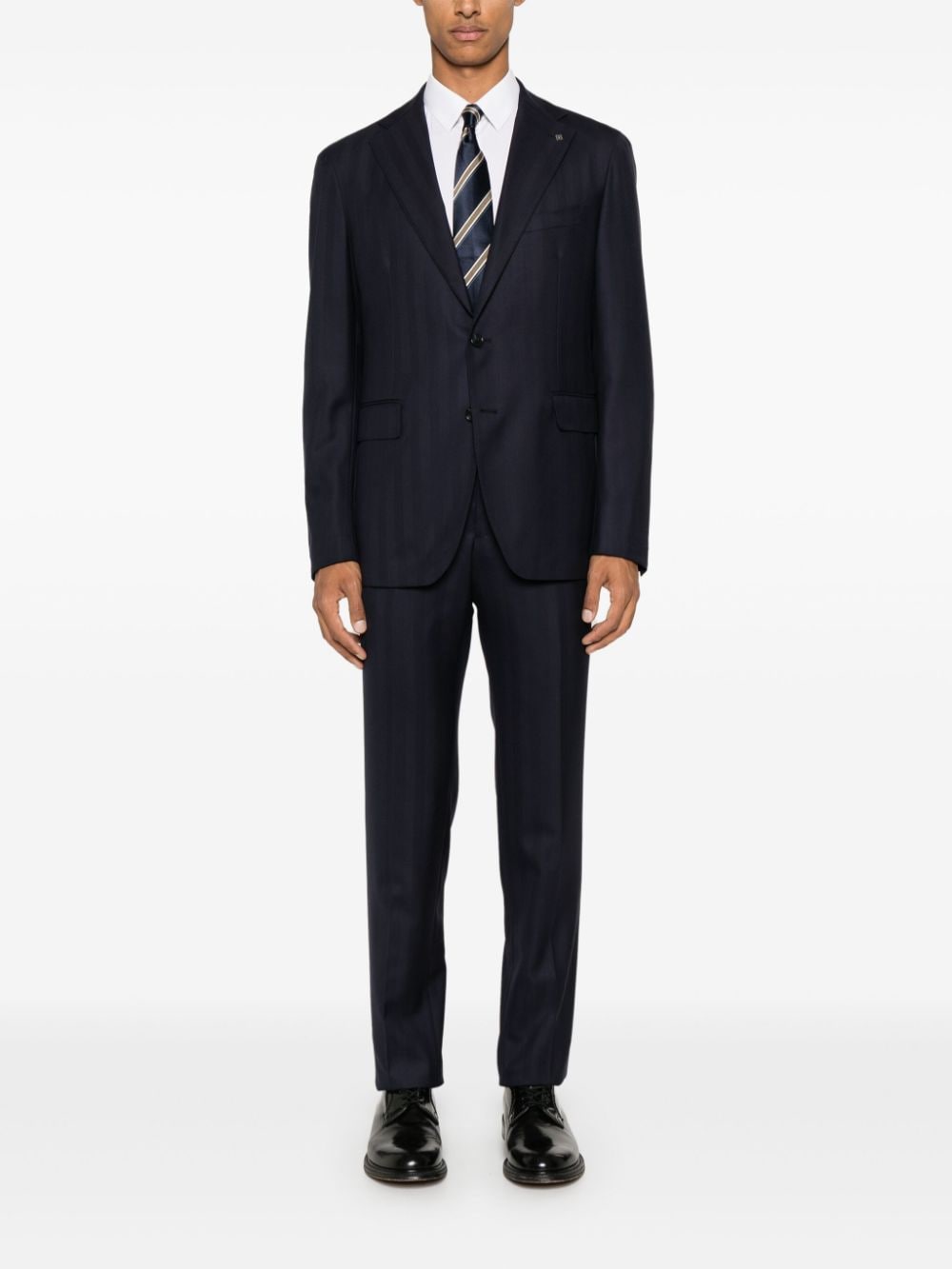 Tagliatore virgin-wool suit - Blauw