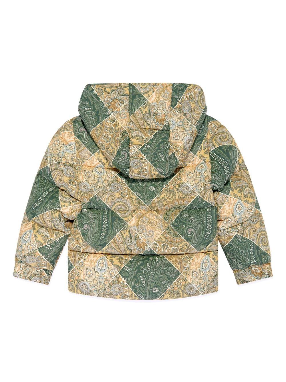 ETRO KIDS paisley-print puffer jacket - Groen