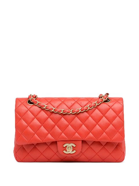 CHANEL 2009-2010 Medium Classic Lambskin Double Flap shoulder bag Women