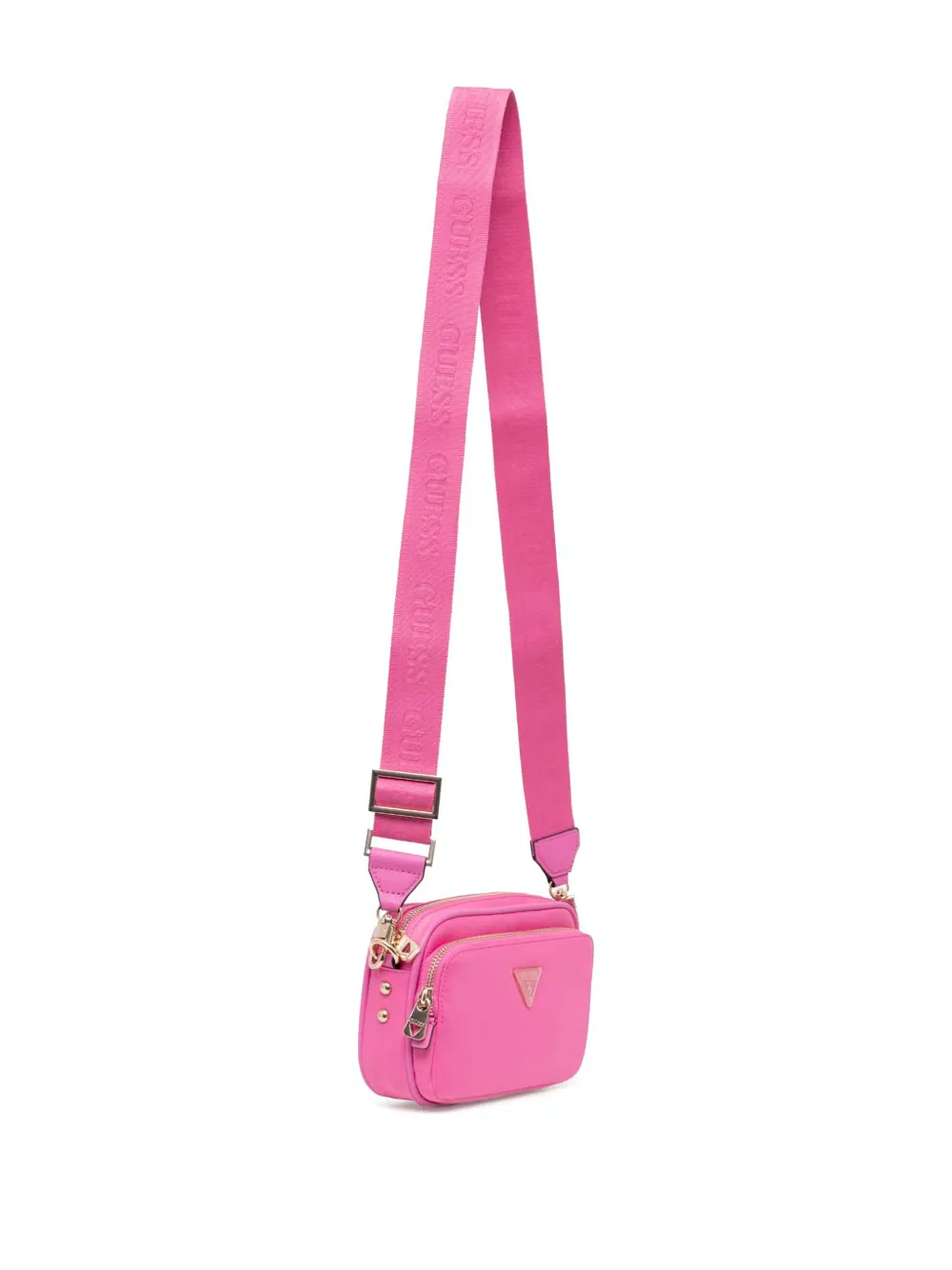 GUESS USA logo-plaque crossbody bag - Roze