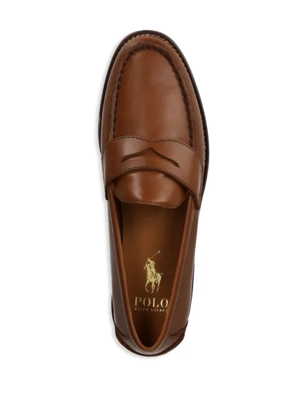 Polo Ralph Lauren Alston レザーローファー | ブラウン | FARFETCH JP