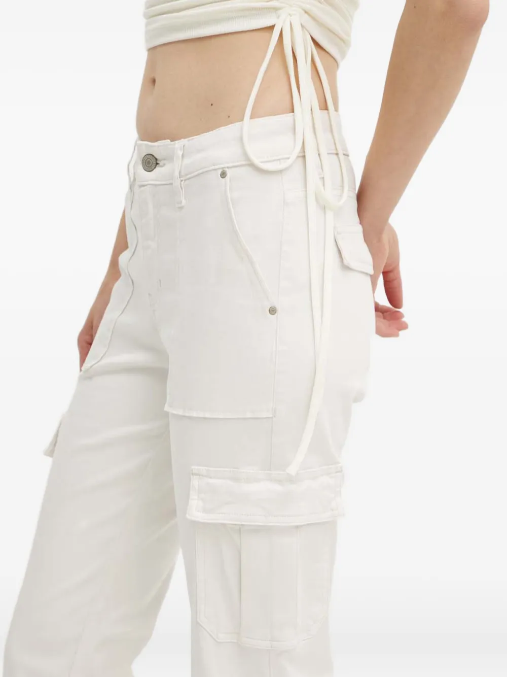 GUESS USA Straight cargo broek Wit