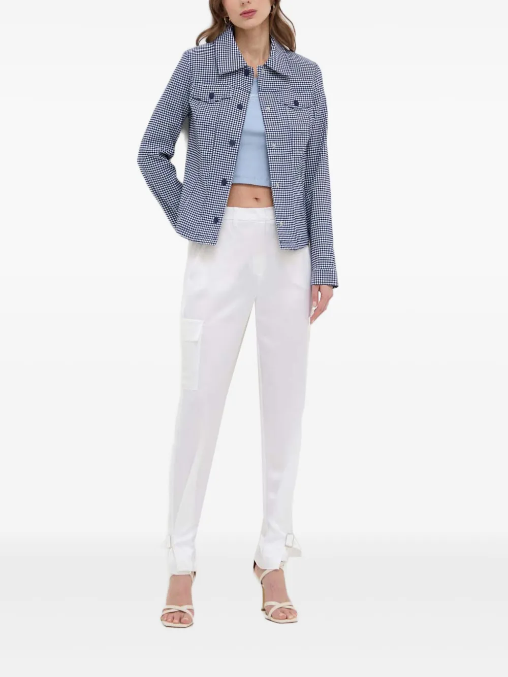 GUESS USA Broek met gesp-detail - Wit