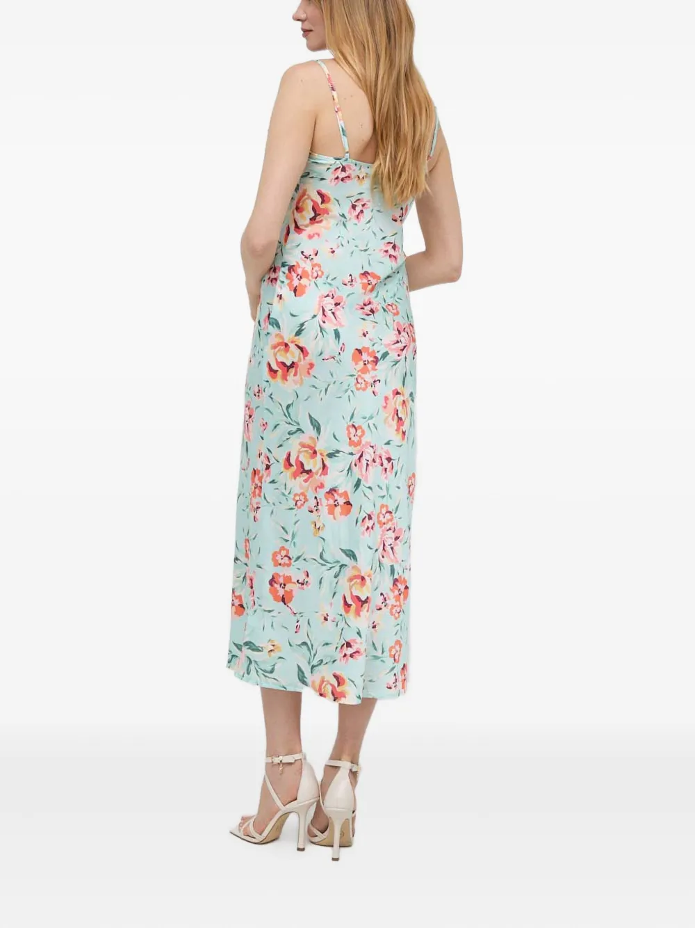 Guess Usa Floral-print Midi Dress In Multi