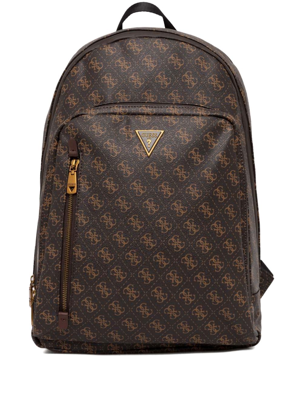 monogram-logo backpack