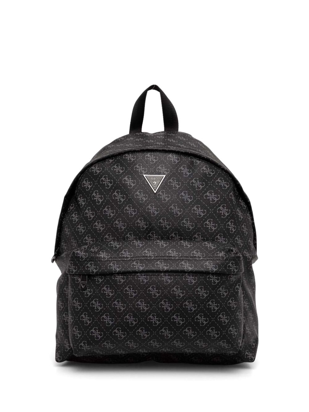 monogram-pattern print backpack