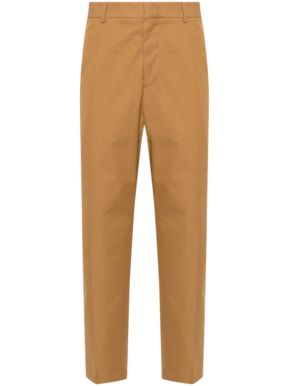 Jil Sander Broek met toelopende pijpen Bruin