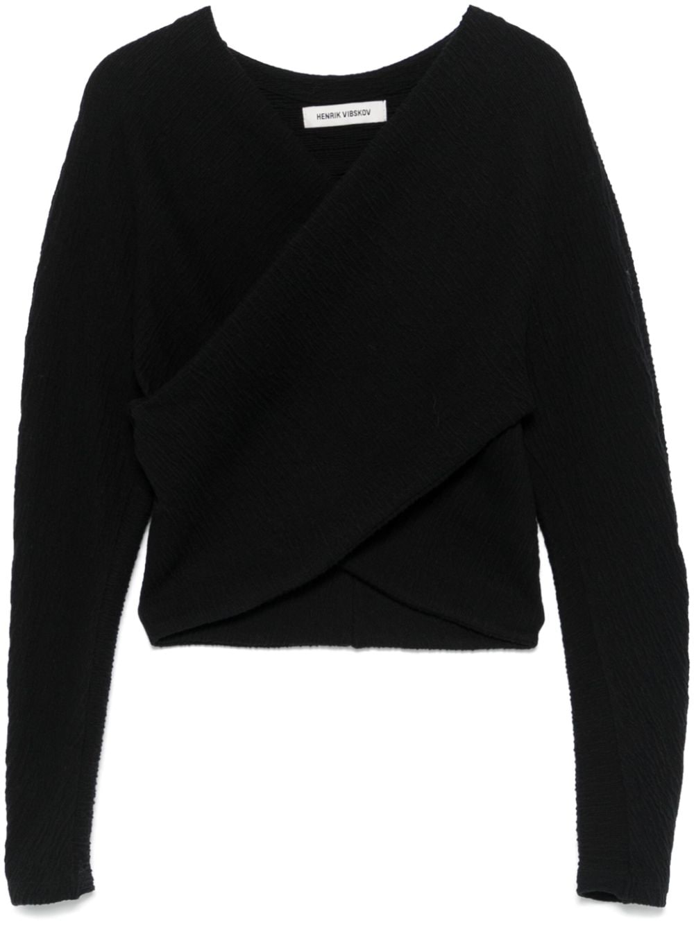 Henrik Vibskov Blusa Cross - Nero