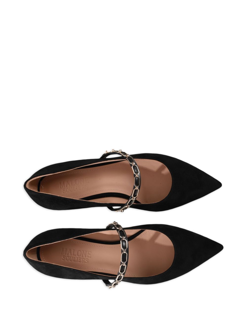 Malone Souliers Virna ballerina's Zwart