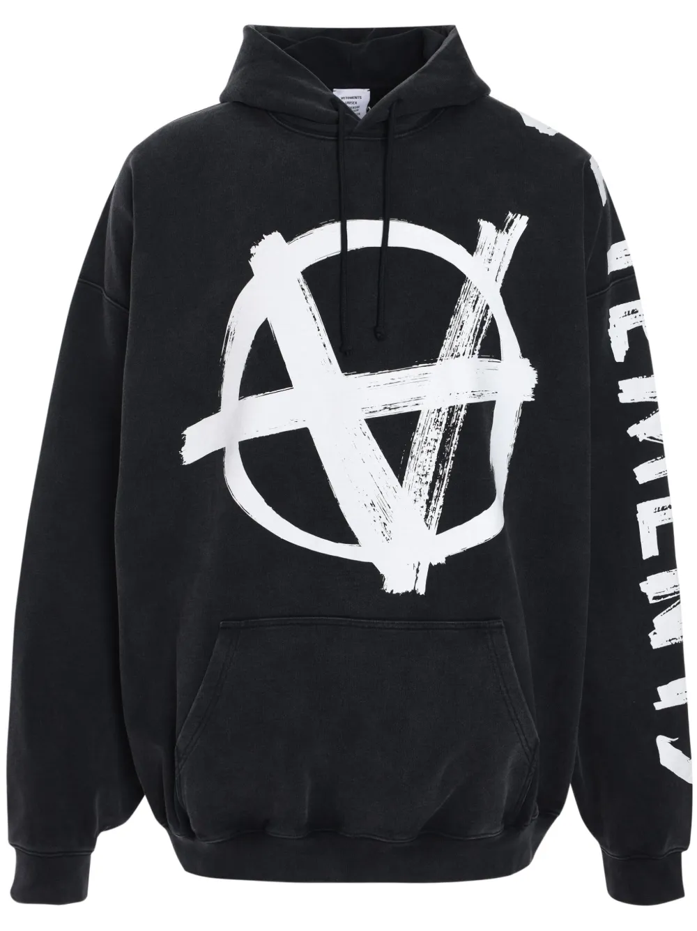魅力的な価格 Hoodie Anarchy Double VETEMENTS | FARFETCH | Black トップス