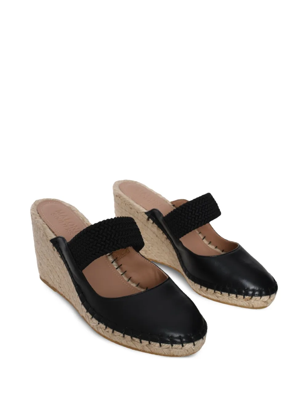 Malone Souliers Siena espadrilles Zwart