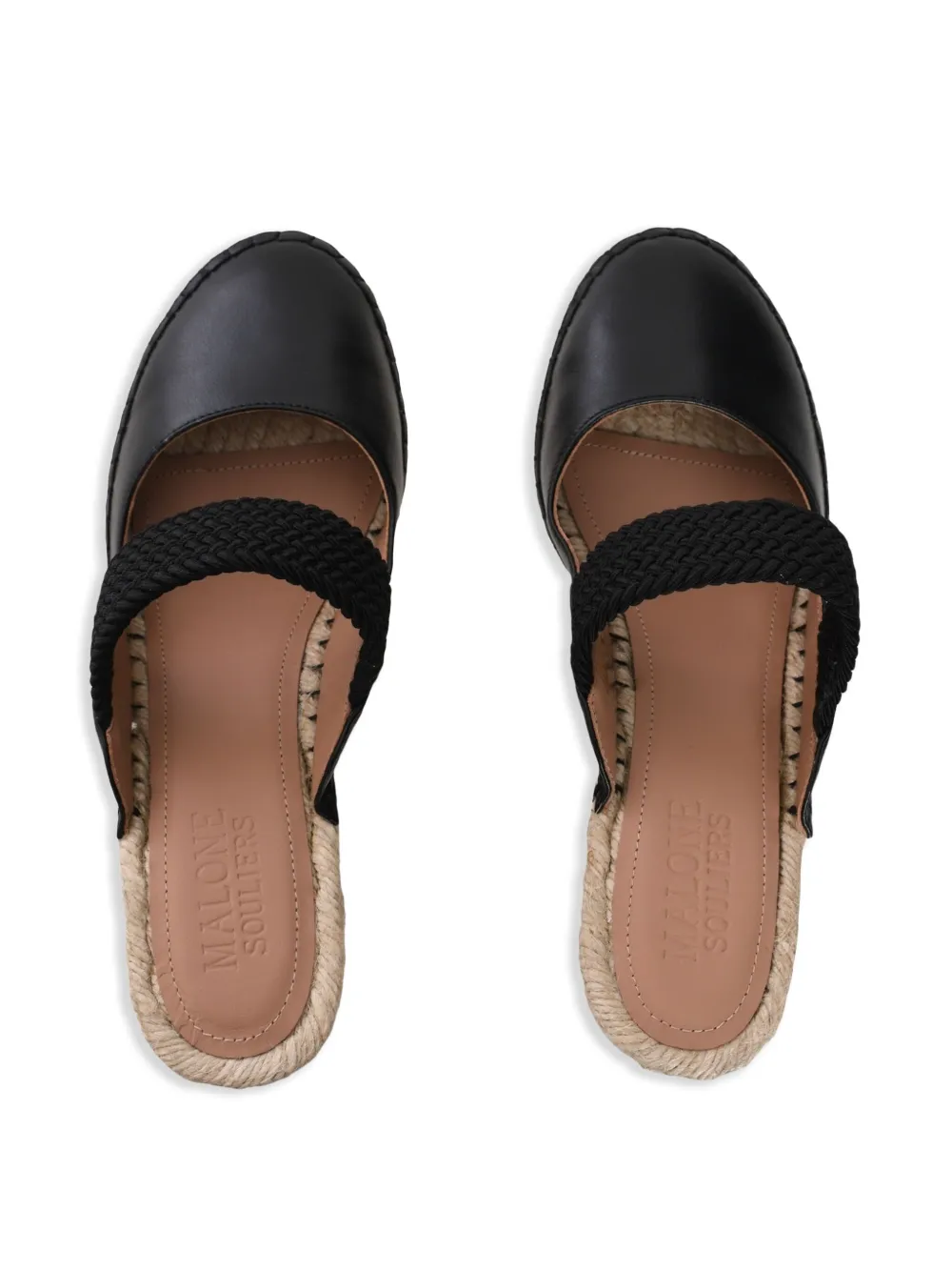 Malone Souliers Siena espadrilles Zwart