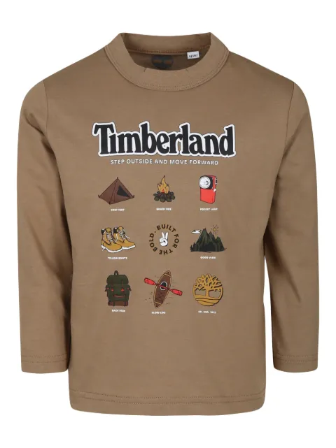 Timberland Kids graphic-print long-sleeve T-shirt 