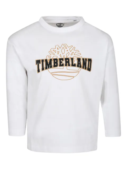 Timberland Kids playera con logo estampado