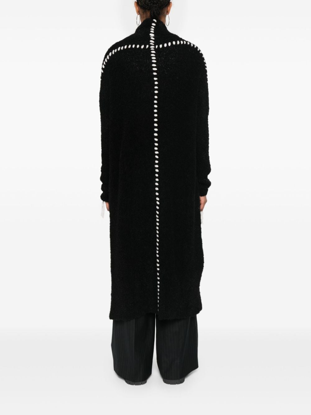 THOM KROM DECORATIVE-STITCHING CARDI-COAT 