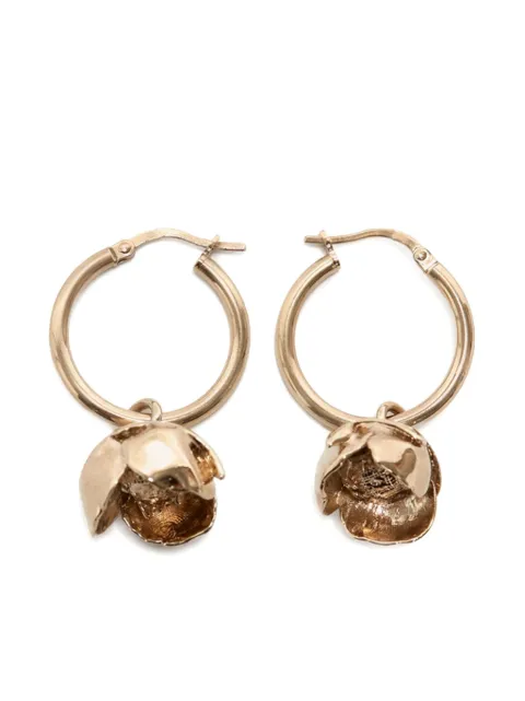 Victoria Beckham Camellia hoop earrings